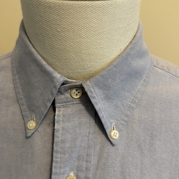 Ralph Lauren 15 1/2 -34 Blue Yarmouth Long Sleeve Button-Down Shirt - Picture 7 of 7
